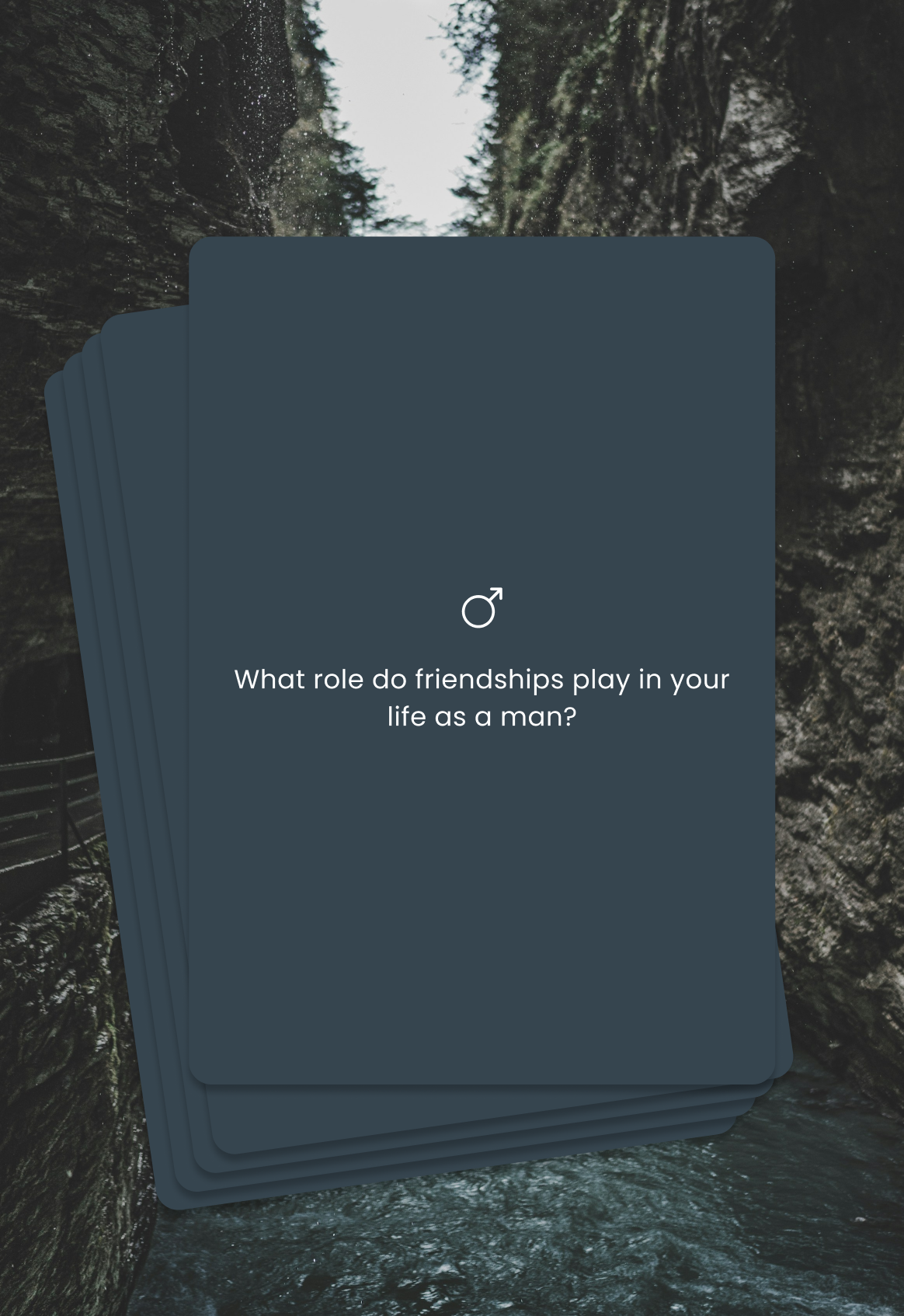 Conversation cards for men