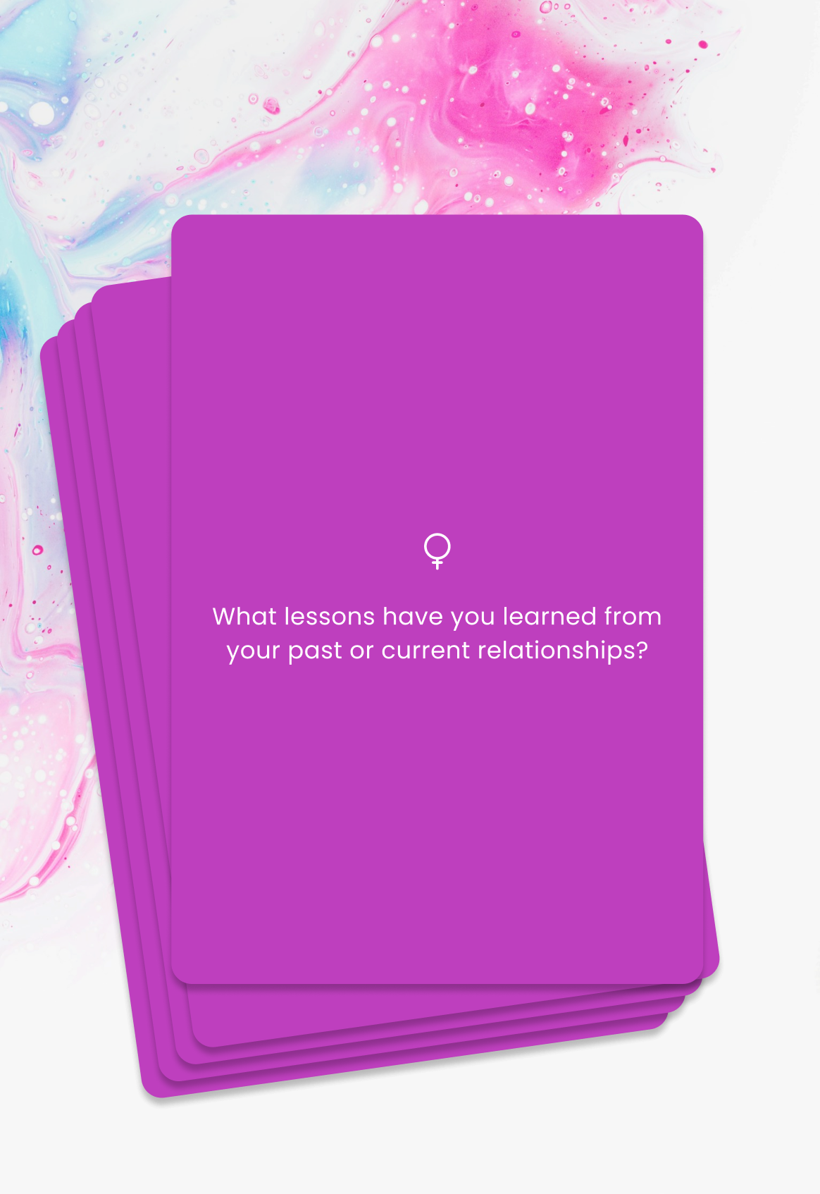 Conversation cards for women