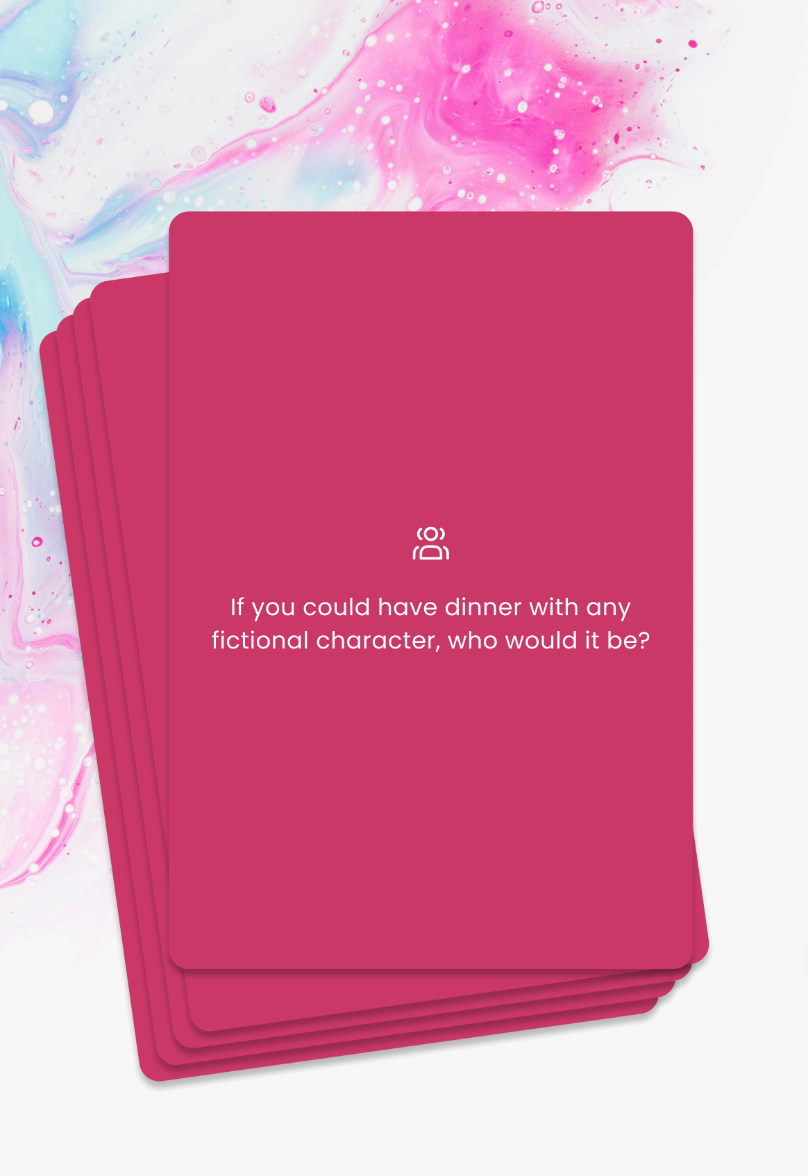 Conversation cards for friends